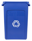 Контейнер раздельного сбора 87л Rubbermaid FG354007BLUE (базовый) в компании ШефСтор